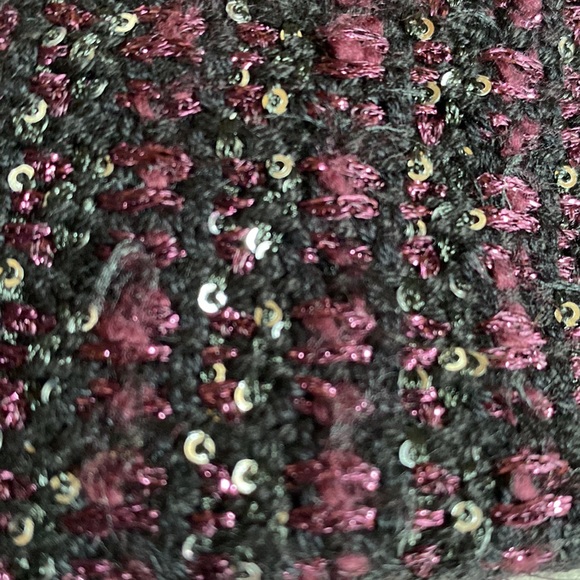 Brand NWT White Black Market cropped tweed jacket with tiny little sequins. - Picture 5 of 12